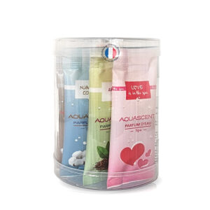 Pack de 10 dosettes de 10ml parfums assortis (2 Eucalyptus, 2 Monoï, 2 Nuage de Coton, 2 Aromathé, 2 Love is in the Spa)