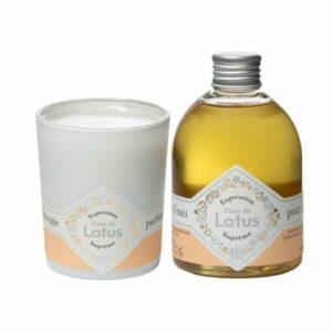 Parfum d'Eau Fleur de Lotus et sa Bougie Parfumée
